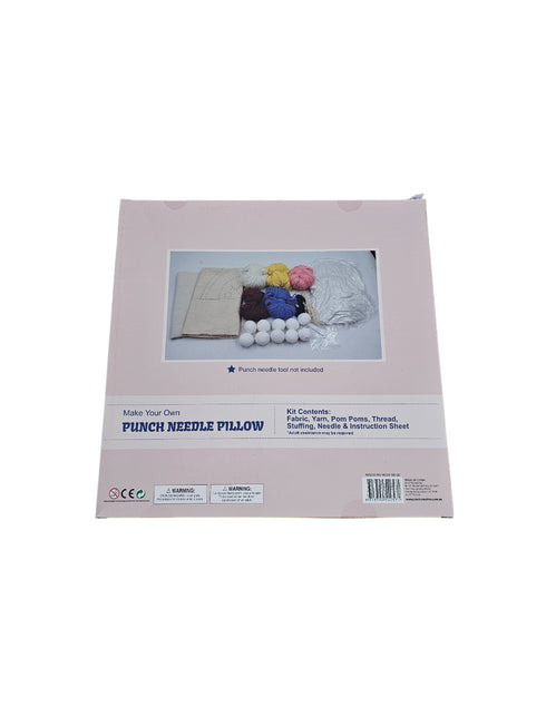 Make Your Own Punch Needle Pillow DIY Kit - Rainbow Smile